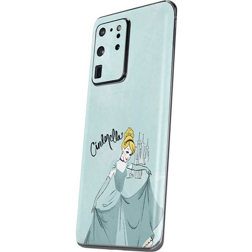 Disney Princess Cinderella Curtsy Art Galaxy S20 Ultra 5G Skin